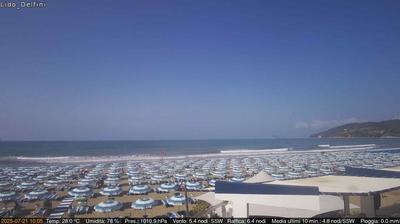 immagine della webcam nei dintorni di Minturno: webcam Scauri
