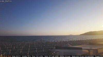 immagine della webcam nei dintorni di Torre di Capovento: webcam Scauri