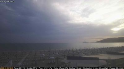 immagine della webcam nei dintorni di Minturno: webcam Scauri