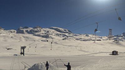 immagine della webcam nei dintorni di La Magdeleine: webcam Cervinia Plan Maison