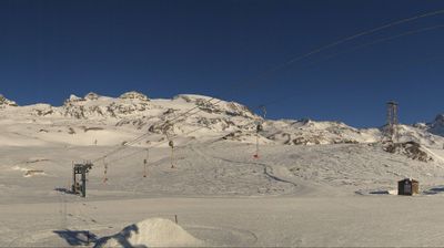 immagine della webcam nei dintorni di Valtournenche: webcam Cervinia Plan Maison