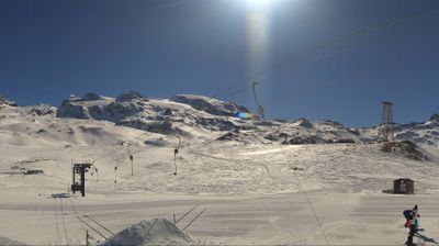immagine della webcam nei dintorni di Saint Jacques: webcam Cervinia Plan Maison