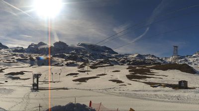 immagine della webcam nei dintorni di Ayas: webcam Cervinia Plan Maison