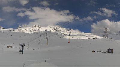 immagine della webcam nei dintorni di Staffal: webcam Cervinia Plan Maison