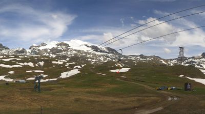 immagine della webcam nei dintorni di Champoluc: webcam Cervinia Plan Maison