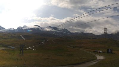 immagine della webcam nei dintorni di Champoluc: webcam Cervinia Plan Maison