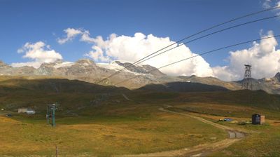 immagine della webcam nei dintorni di Chamois: webcam Cervinia Plan Maison