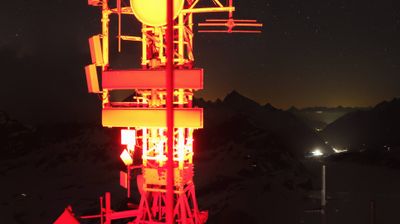 immagine della webcam nei dintorni di Torgnon: webcam Cervinia Plateau Rosa
