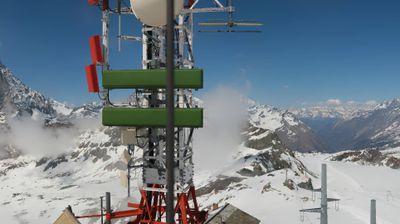 immagine della webcam nei dintorni di Macugnaga: webcam Cervinia Plateau Rosa