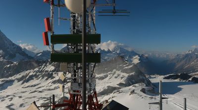 immagine della webcam nei dintorni di Passo dei Salati: webcam Cervinia Plateau Rosa