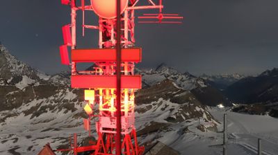 immagine della webcam nei dintorni di Staffal: webcam Cervinia Plateau Rosa