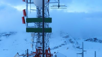 immagine della webcam nei dintorni di Gressoney-la-Trinitè: webcam Cervinia Plateau Rosa