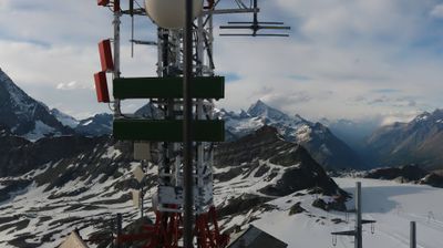 immagine della webcam nei dintorni di Cervinia: webcam Cervinia Plateau Rosa