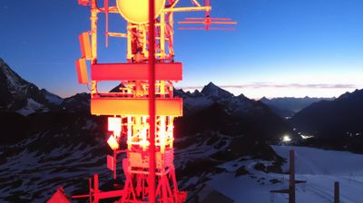 immagine della webcam nei dintorni di Macugnaga: webcam Cervinia Plateau Rosa