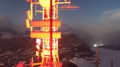 immagine della webcam nei dintorni di Breuil-Cervinia: webcam Cervinia Plateau Rosa