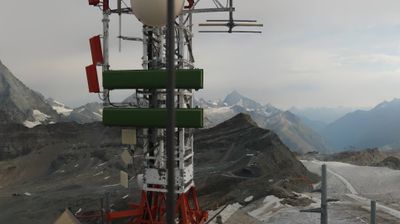 immagine della webcam nei dintorni di Macugnaga: webcam Cervinia Plateau Rosa