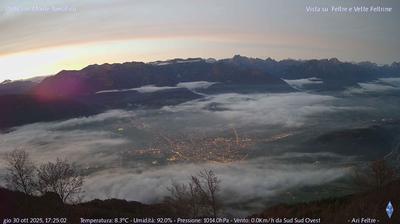 immagine della webcam nei dintorni di Monte Avena: webcam Feltre