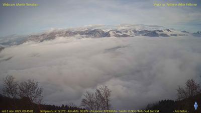 immagine della webcam nei dintorni di Passo Brocon: webcam Feltre