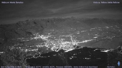 immagine della webcam nei dintorni di Passo Brocon: webcam Feltre