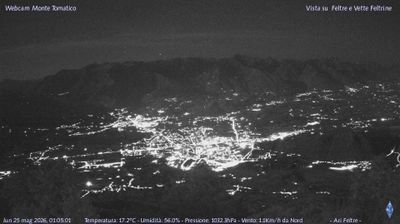 immagine della webcam nei dintorni di Primiero San Martino di Castrozza: webcam Feltre