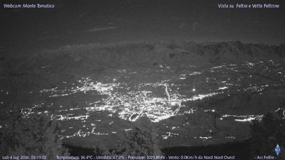 immagine della webcam nei dintorni di Passo di Cereda: webcam Feltre