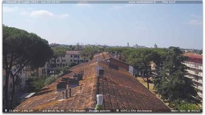 immagine della webcam nei dintorni di Lari: webcam Marina Di Pisa