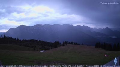 immagine della webcam nei dintorni di Castello Tesino: webcam Fonzaso