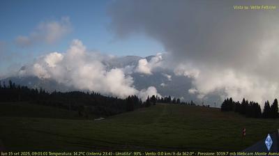 immagine della webcam nei dintorni di Monte Avena: webcam Fonzaso