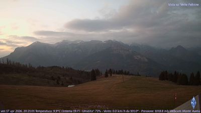 immagine della webcam nei dintorni di Monte Avena: webcam Fonzaso
