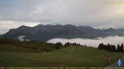 immagine della webcam nei dintorni di Passo di Cereda: webcam Fonzaso
