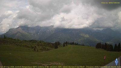 immagine della webcam nei dintorni di Passo di Cereda: webcam Fonzaso