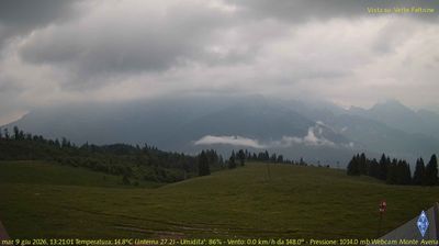 immagine della webcam nei dintorni di Valdobbiadene: webcam Fonzaso