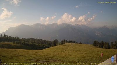 immagine della webcam nei dintorni di Passo Brocon: webcam Fonzaso