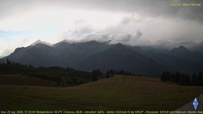 immagine della webcam nei dintorni di Castello Tesino: webcam Fonzaso