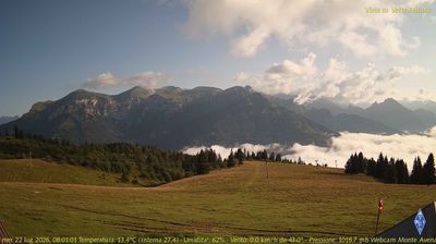 immagine della webcam nei dintorni di Pedavena: webcam Fonzaso