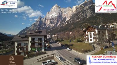 immagine della webcam nei dintorni di Cortina d'Ampezzo: webcam San Vito di Cadore