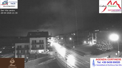 immagine della webcam nei dintorni di Cortina d'Ampezzo: webcam San Vito di Cadore