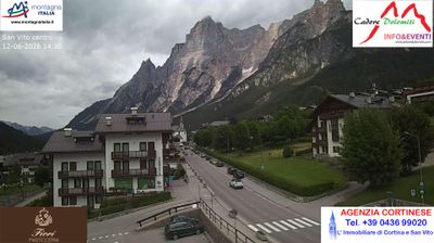immagine della webcam nei dintorni di Colle Santa Lucia: webcam San Vito di Cadore