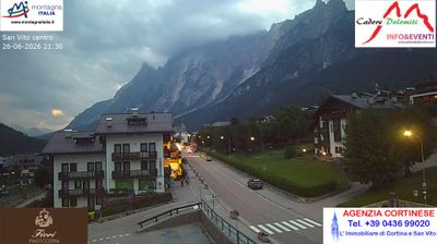 immagine della webcam nei dintorni di Lorenzago di Cadore: webcam San Vito di Cadore