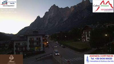 immagine della webcam nei dintorni di Cortina d'Ampezzo: webcam San Vito di Cadore