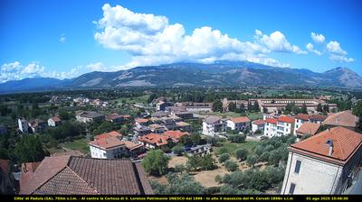 Preview delle webcam di Padula: Certosa of Saint Lawrence - Monte Cervati