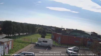 immagine della webcam nei dintorni di Quarrata: webcam Montopoli in Val d'Arno
