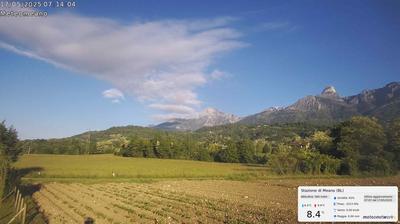immagine della webcam nei dintorni di Primiero San Martino di Castrozza: webcam San Gregorio nelle Alpi