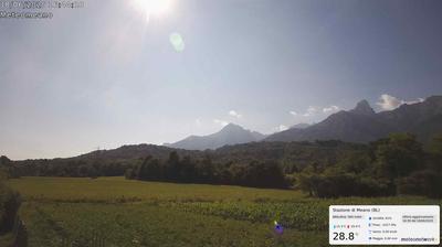 immagine della webcam nei dintorni di Pieve d'Alpago: webcam San Gregorio nelle Alpi
