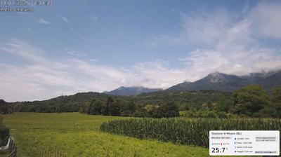 immagine della webcam nei dintorni di Lago Santa Croce (alto): webcam San Gregorio nelle Alpi