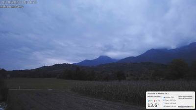 immagine della webcam nei dintorni di Lago Santa Croce (alto): webcam San Gregorio nelle Alpi