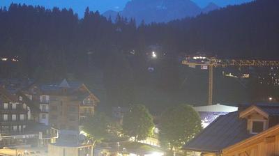 Preview delle webcam di Pinzolo: Piazza Brenta Alta - Visuale dal Hotel Garnì la Montanara Madonna di Campiglio