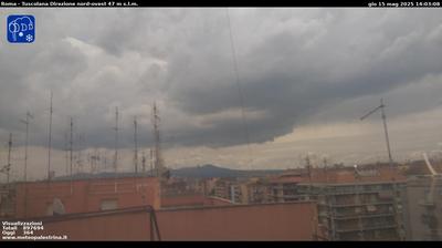 immagine della webcam nei dintorni di Isola Farnese: webcam Roma Cinecitta'