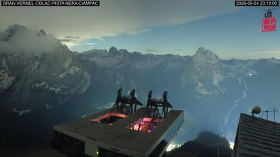 immagine della webcam nei dintorni di Santa Cristina Valgardena Ski: webcam Penia di Canazei