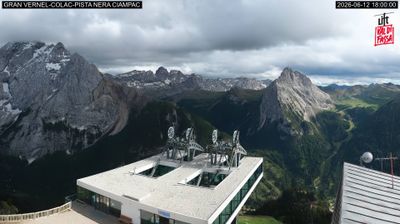 immagine della webcam nei dintorni di Livinallongo del Col di Lana: webcam Penia di Canazei